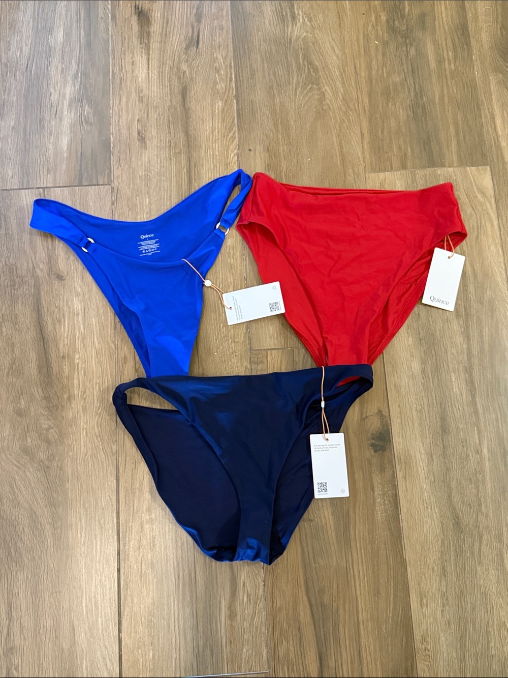 Quince Women’s Bikini Bottoms - Red, Royal Blue, Navy